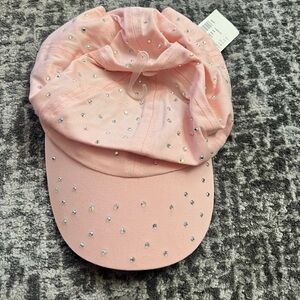 Nwt pink Girls Baseball Cap With Rhinestones